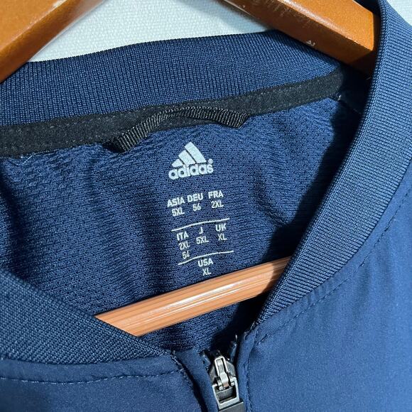 Adidas Men's Navy Blue AEROREADY 1/4 Zip Pullover Training Windbreaker - Size XL - Picture 4 of 8